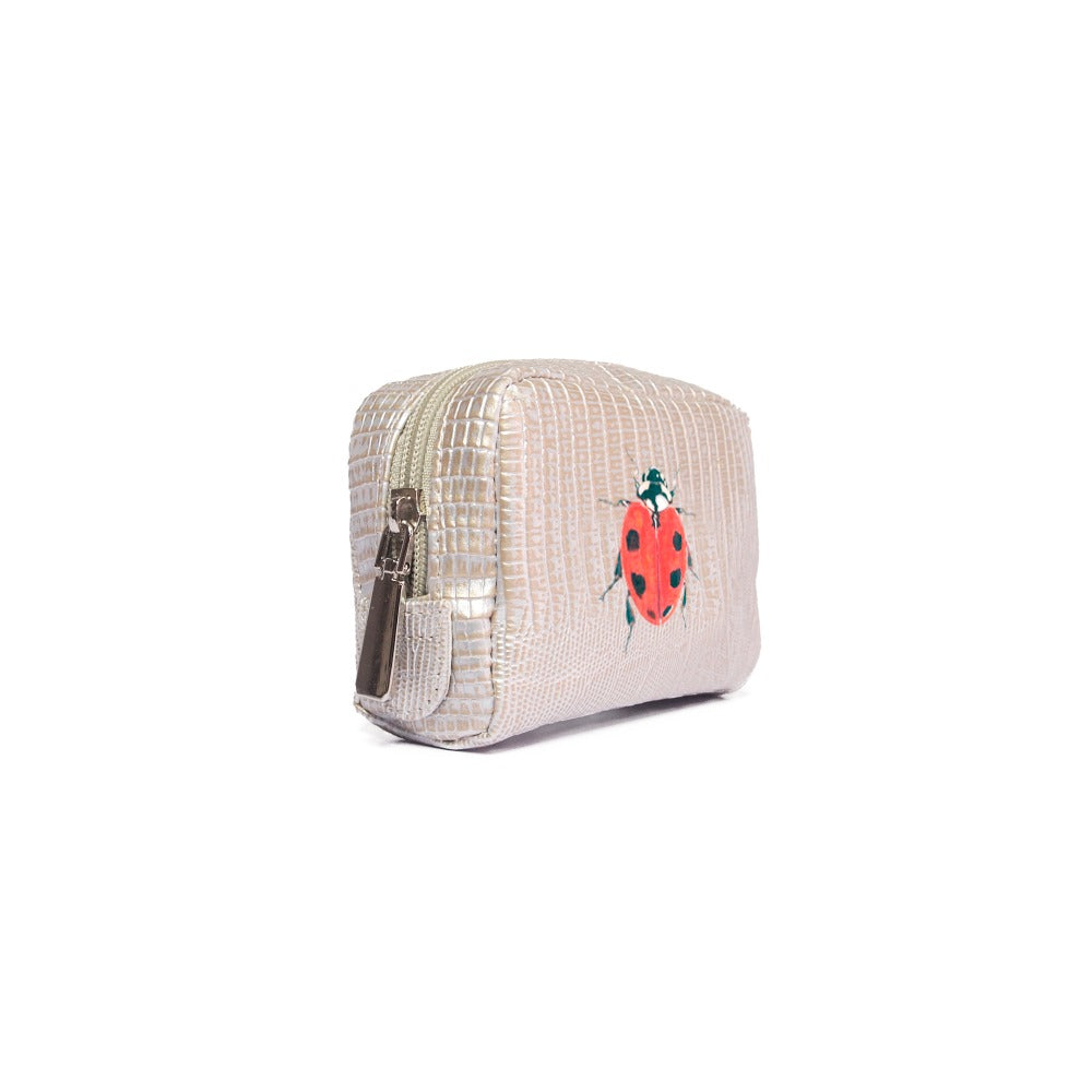 POUCH MONKEY TEJUS PLATA BEIGE