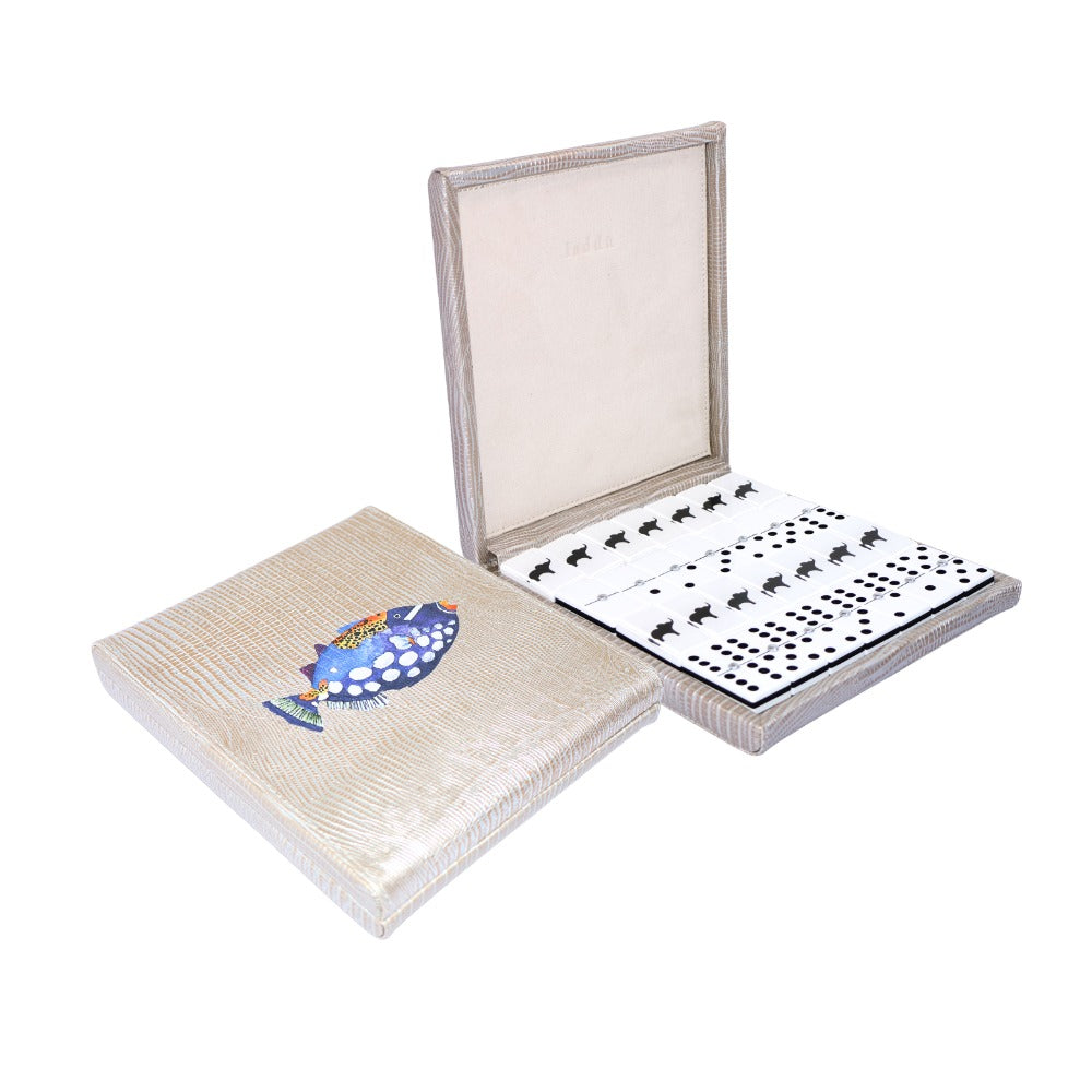 DOMINO PLANO CHICO TEJUS PLATA BEIGE