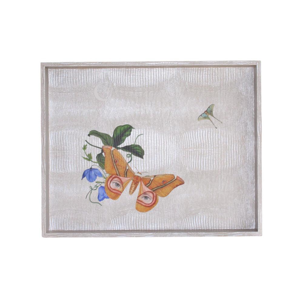 CHAROLA GRANDE TEJUS PLATA BEIGE