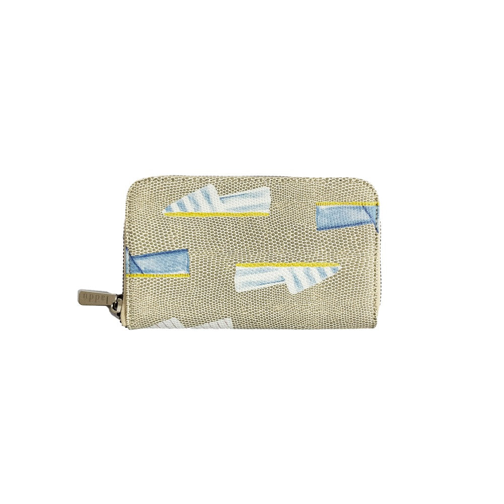 CARTERA MINI LICHA RAYITAS CARNE
