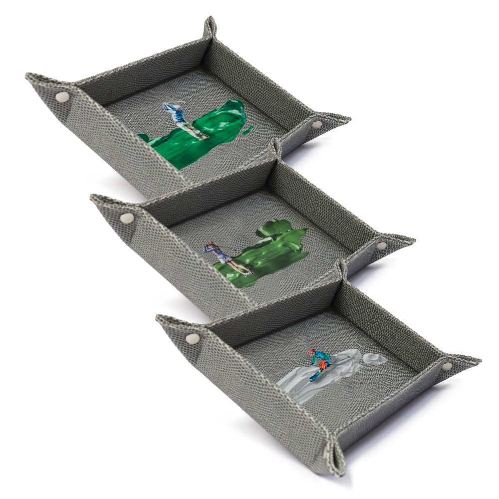 VACIA BOLSILLOS CHICO REPTIL GRIS TAY XACUR