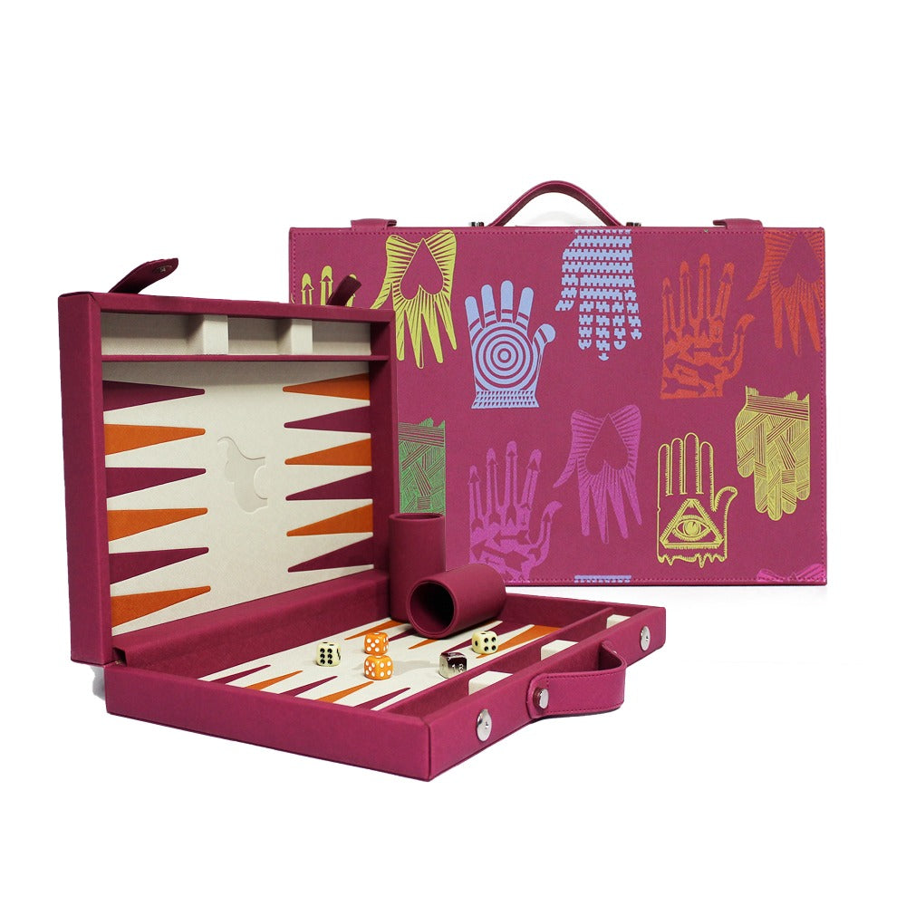 BACKGAMMON MEDIANO FORRO MAGENTA PEDRO FRIEDEBERG