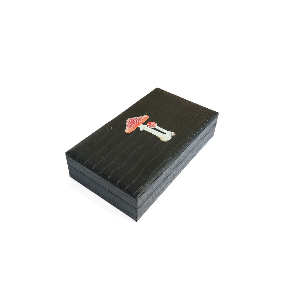 JOYERO ESPECIAL CROCO GLOSY NEGRO