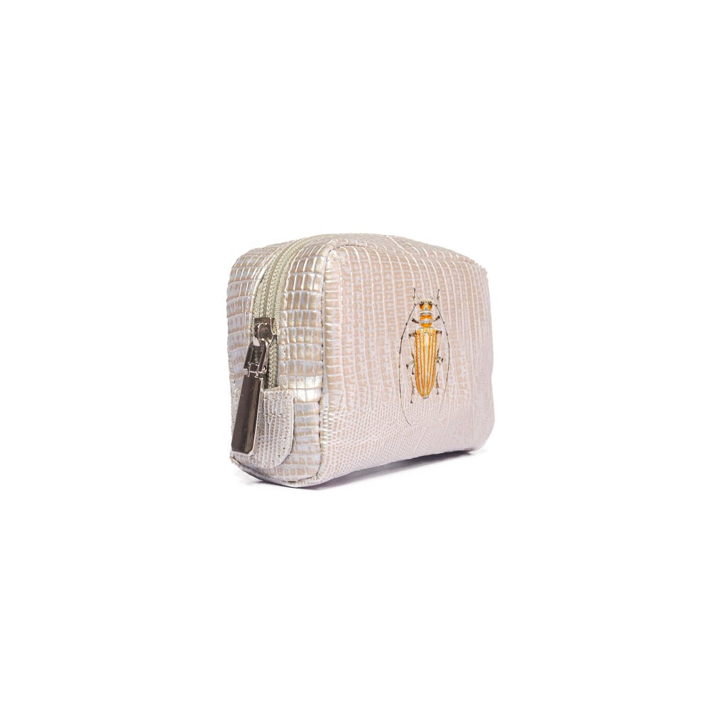 POUCH MONKEY TEJUS PLATA BEIGE