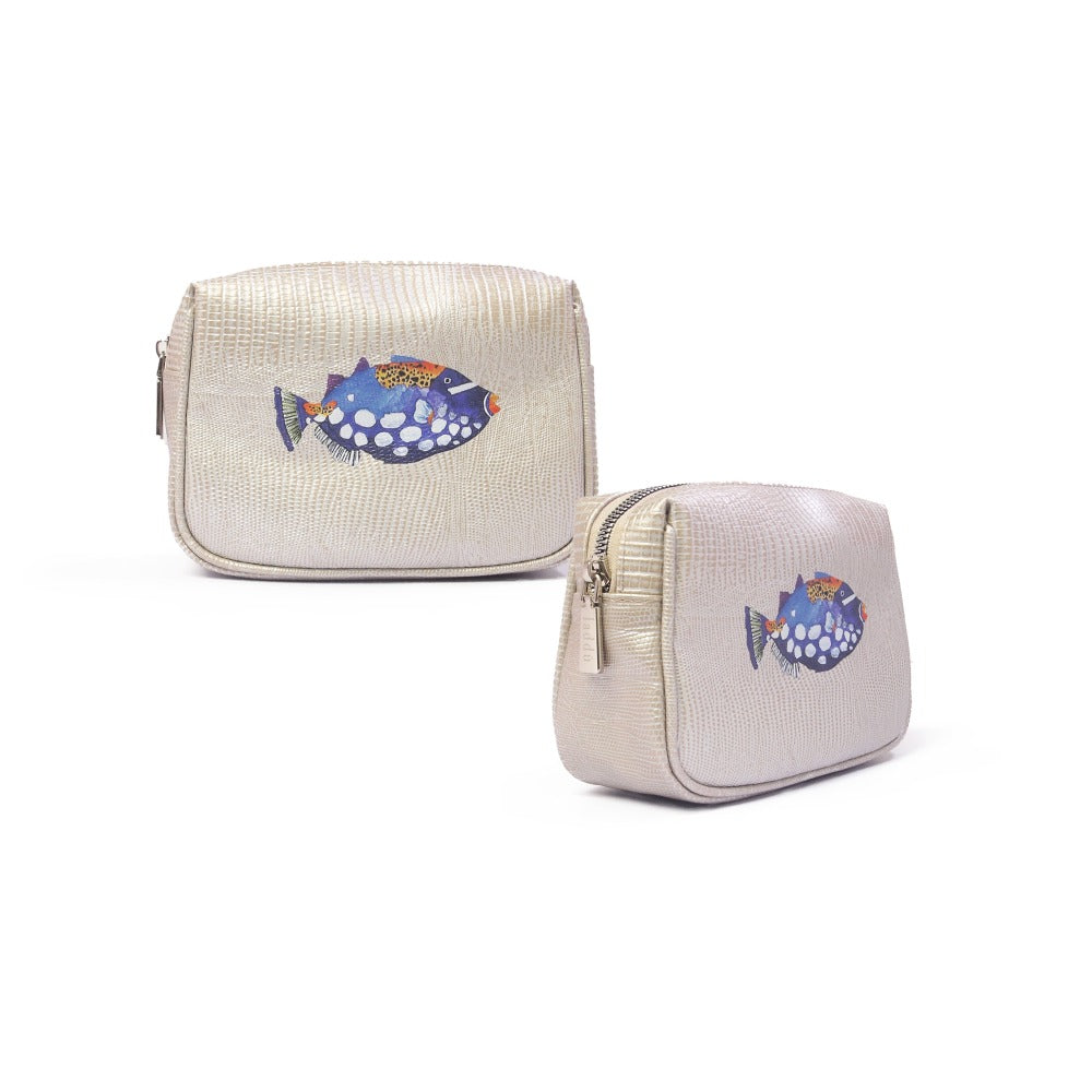 NECESER CHICO TEJUS PLATA BEIGE