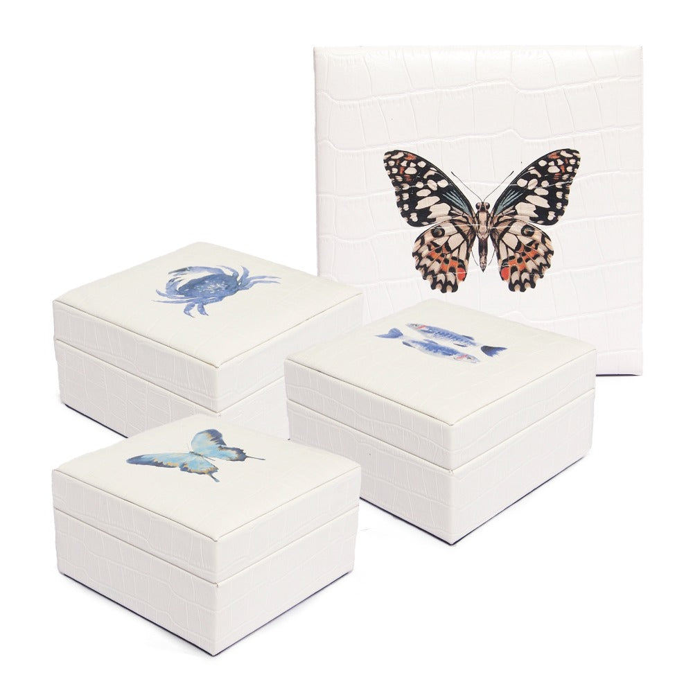 JOYERO MINI CROCO BLANCO