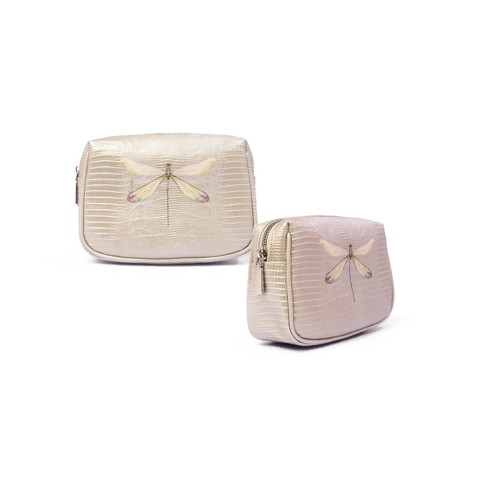 NECESER MINI TEJUS PLATA BEIGE