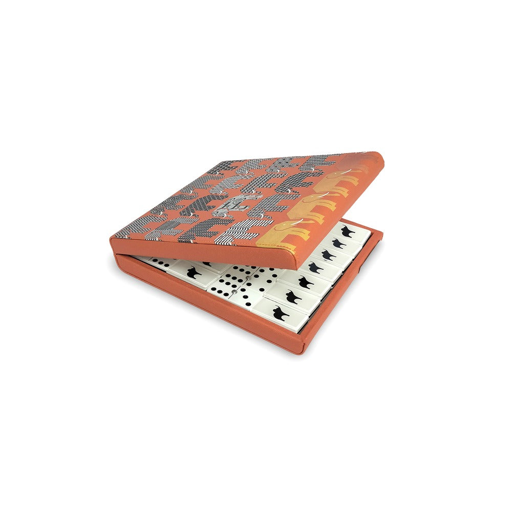 DOMINO PLANO CHICO FORRO NARANJA PEDRO FRIEDEBERG