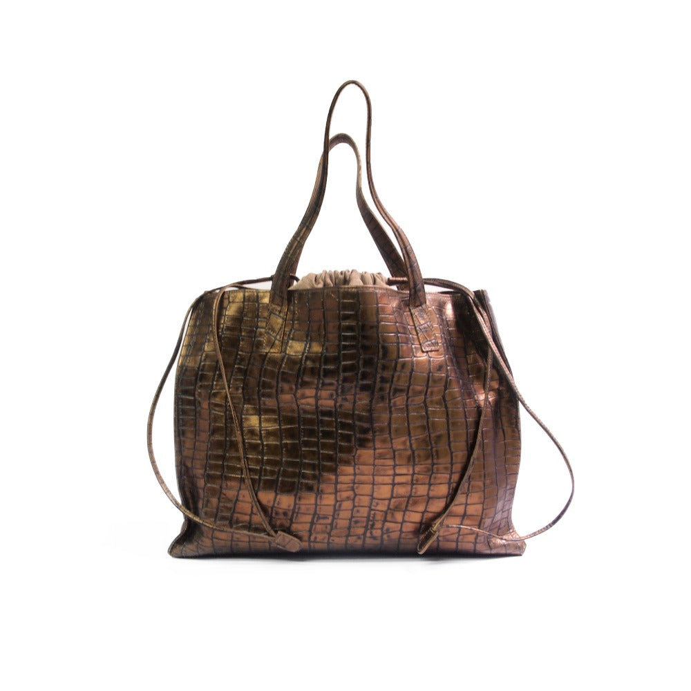 BOLSA VALENTINA WILD COCO BRONCE