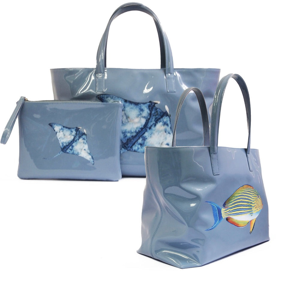 BOLSA MATEA PLAYA CHAROL  BRUME
