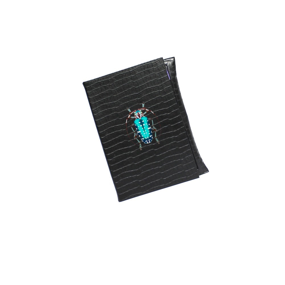 BACKGAMMON DE VIAJE CROCO NEGRO