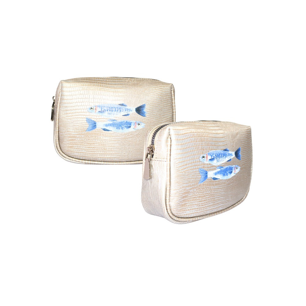 NECESER CHICO TEJUS PLATA BEIGE