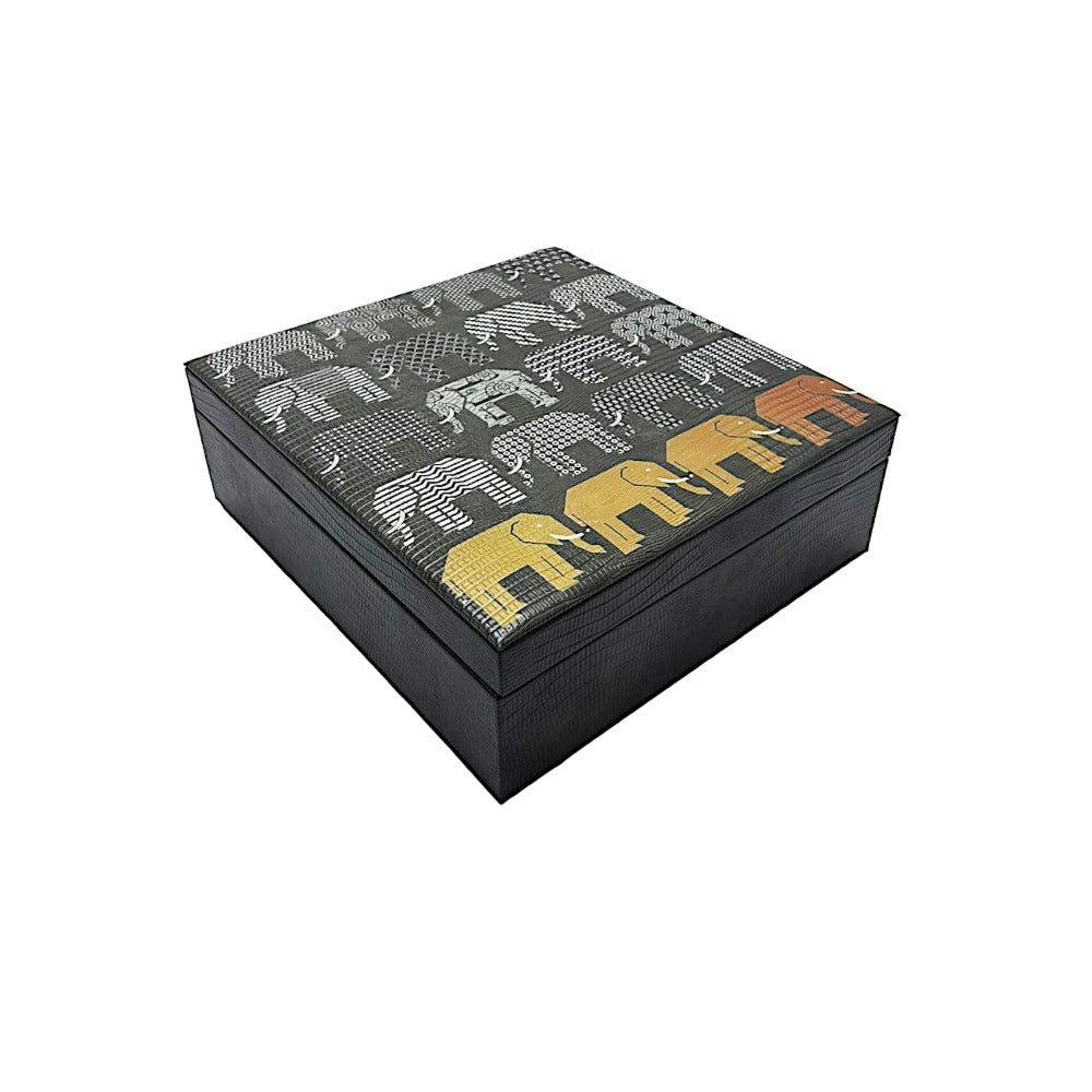 CAJA DECORATIVA GRANDE GRIS ARMADILLO PEDRO FRIEDEBERG