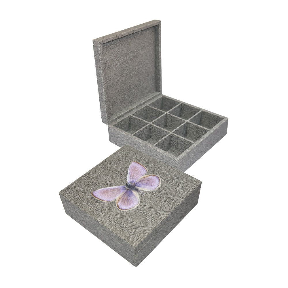 CAJA DE TE 9 REPTIL GRIS