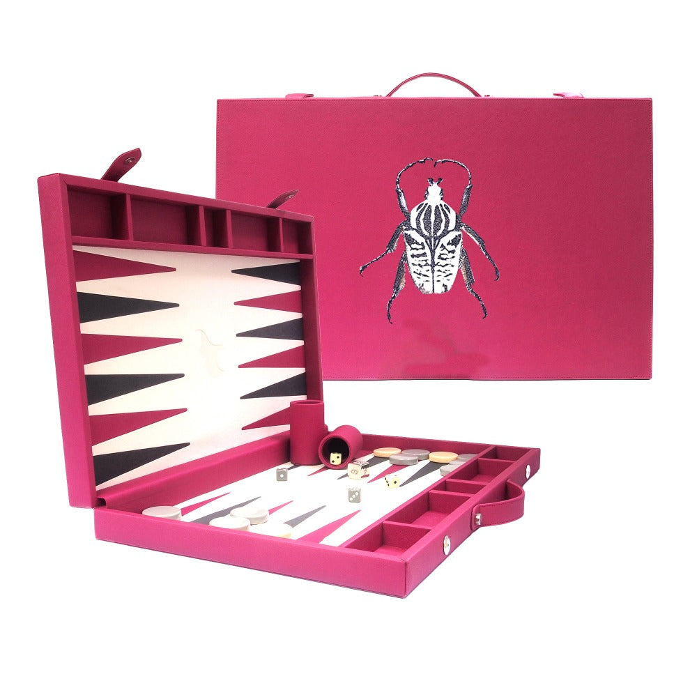 BACKGAMMON GRANDE FORRO MAGENTA