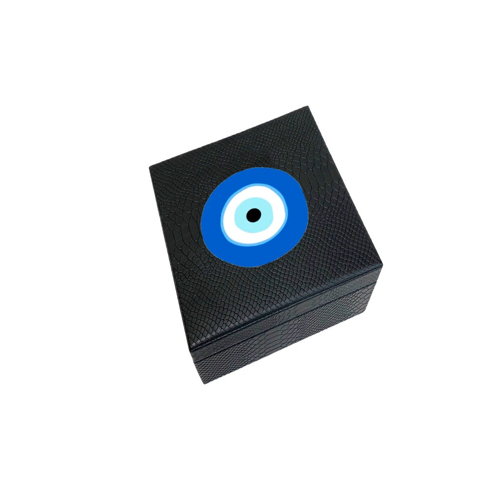 CAJA DE TE 4 NEGRO MATE