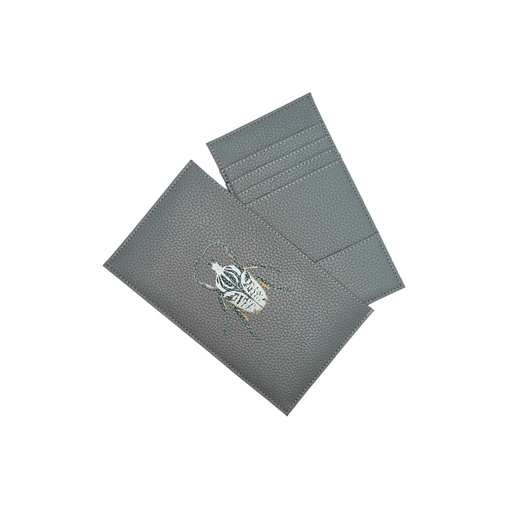 PORTA DOCUMENTOS DE VIAJE HOLLY 512 GRIS OSCURO