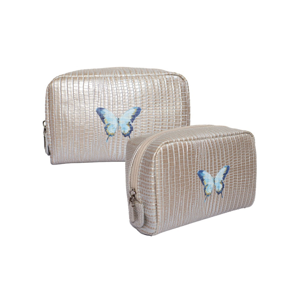 POUCH MONKEY TEJUS PLATA BEIGE