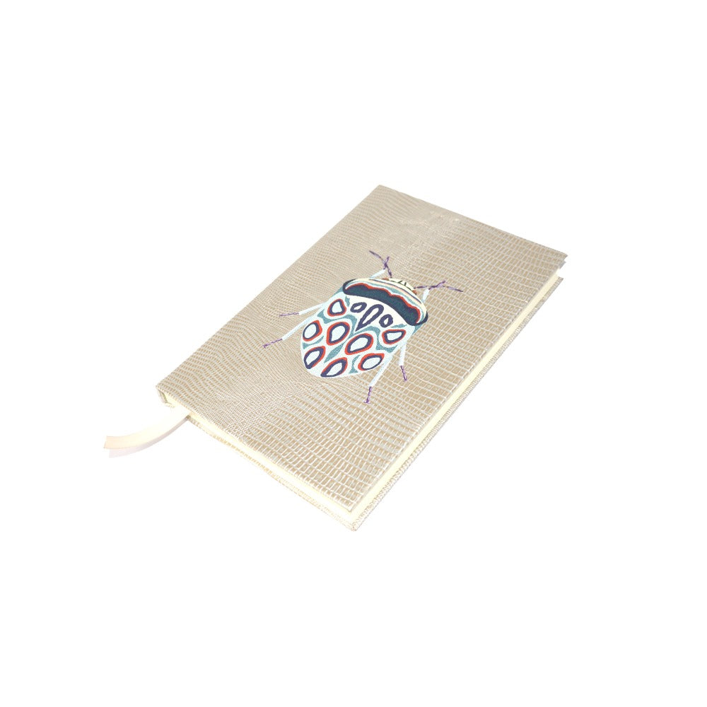 LIBRETA TEJUS PLATA BEIGE