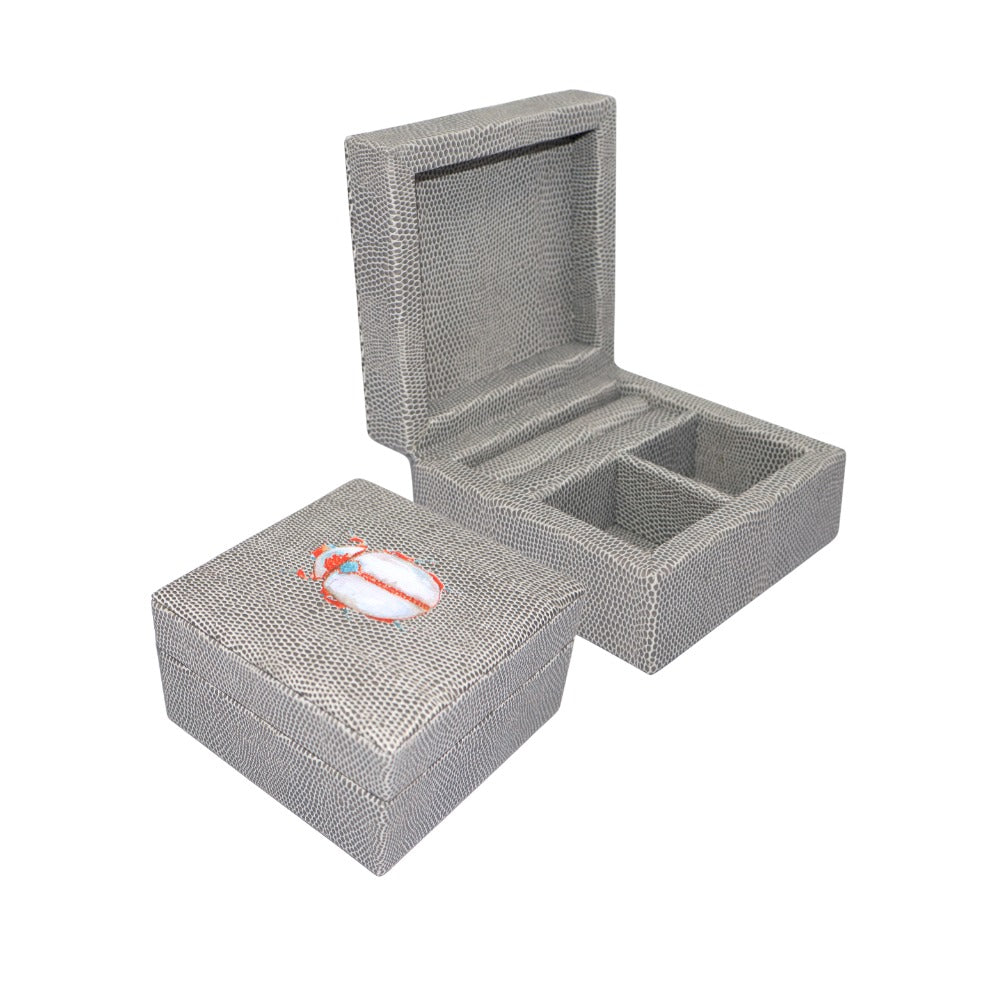 JOYERO MINI REPTIL GRIS