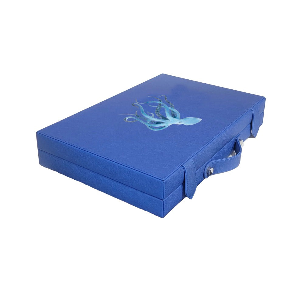 BACKGAMMON MEDIANO FORRO AZUL MEDIO