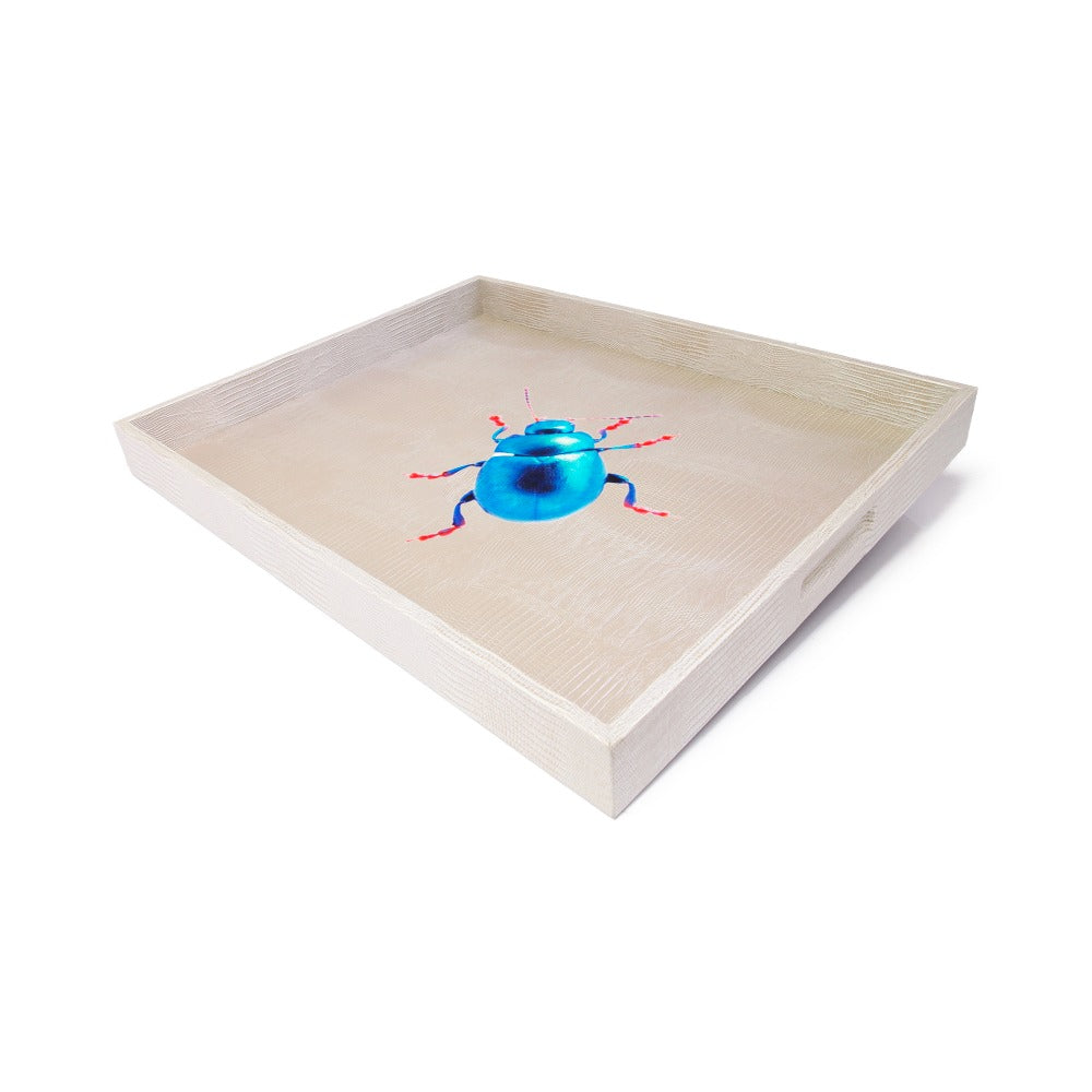 CHAROLA EXTRA GRANDE TEJUS PLATA BEIGE