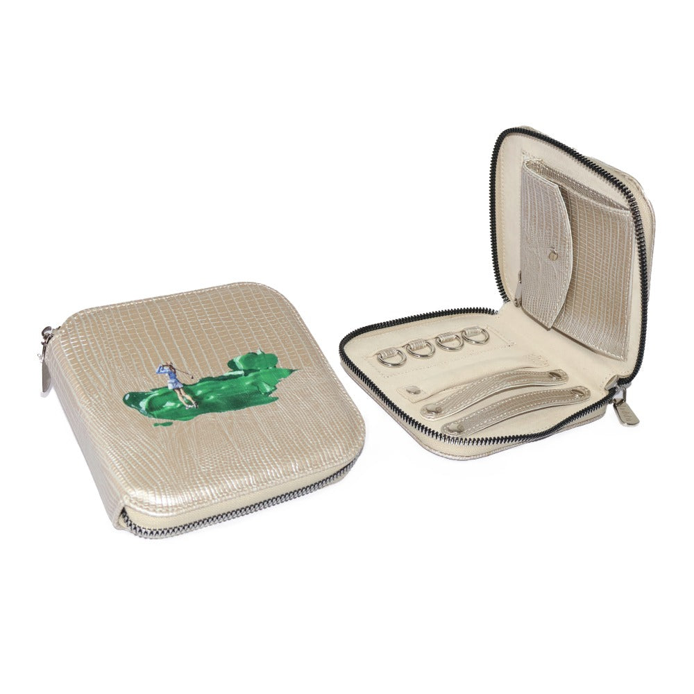 JOYERO DE VIAJE TEJUS PLATA BEIGE TAY XACUR