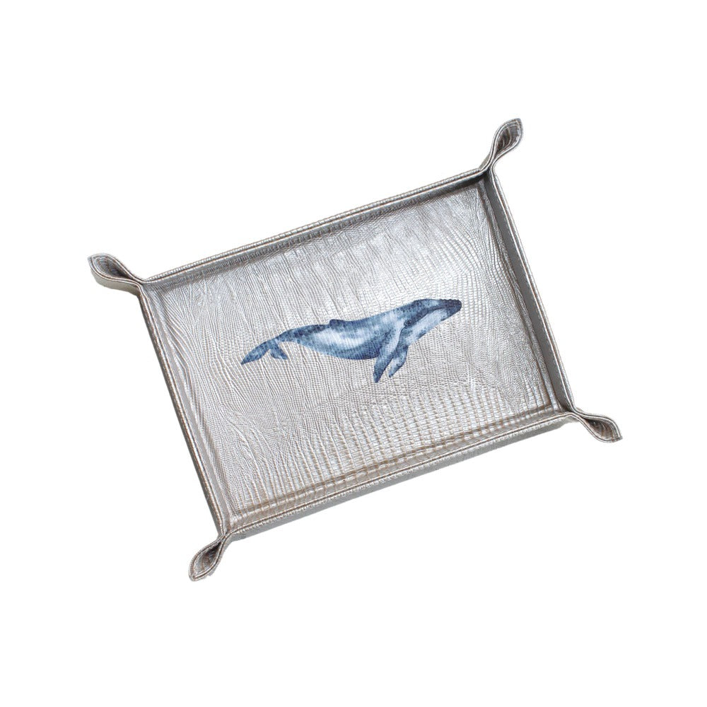 VACIA BOLSILLOS GRANDE TEJUS PLATA BEIGE