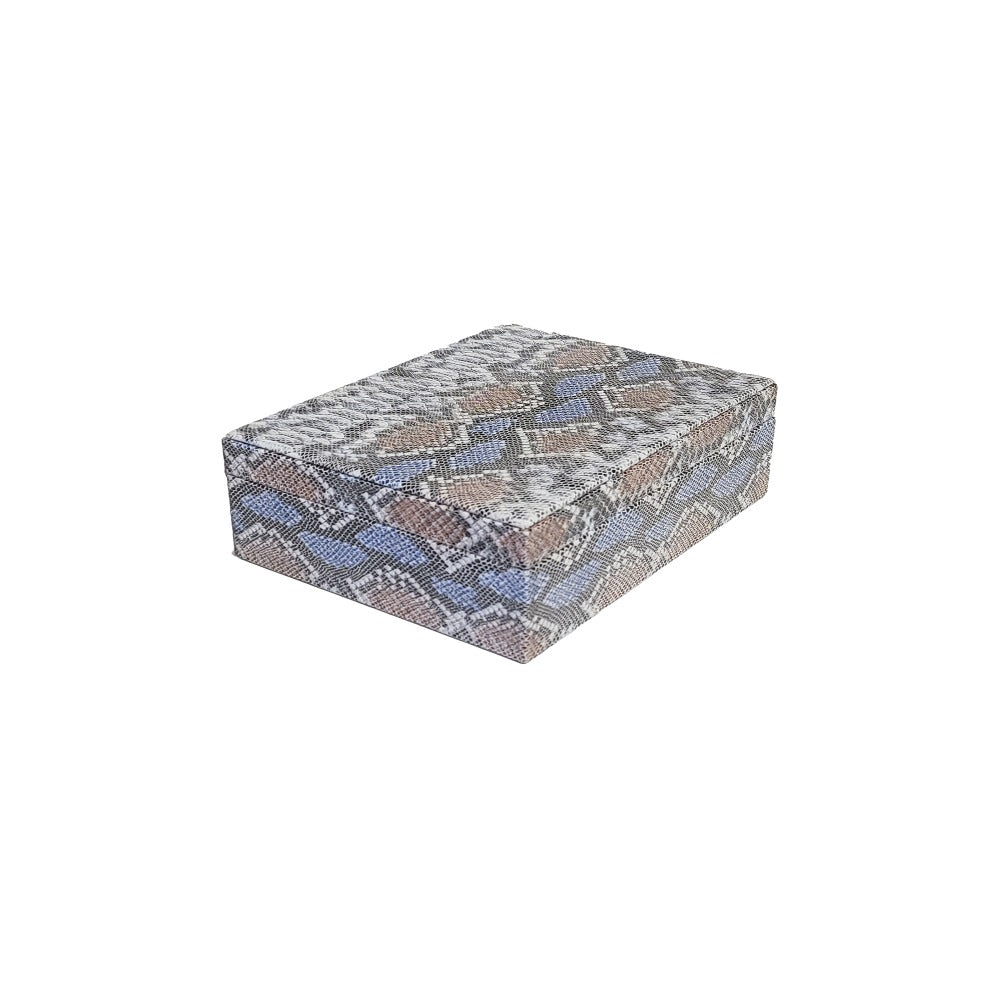 CAJA DE TE 9 PIEL CRESTA NATURAL