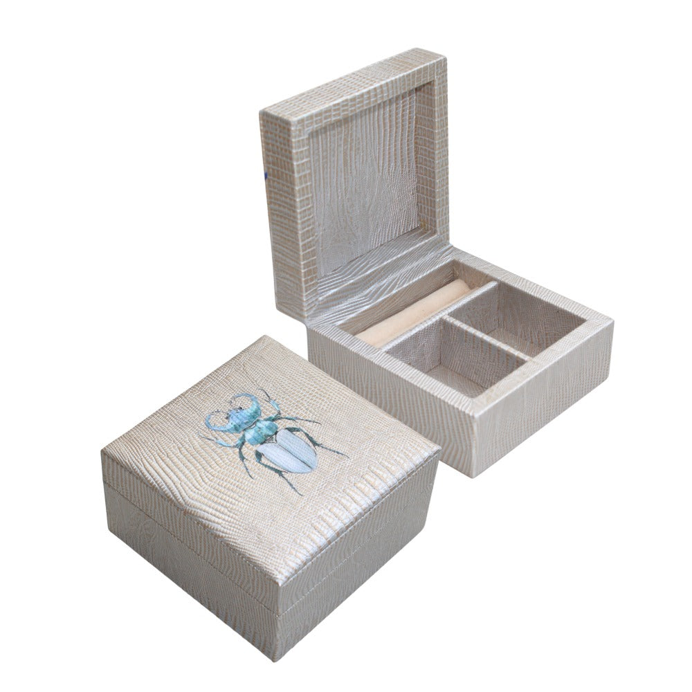 JOYERO MINI TEJUS PLATA BEIGE