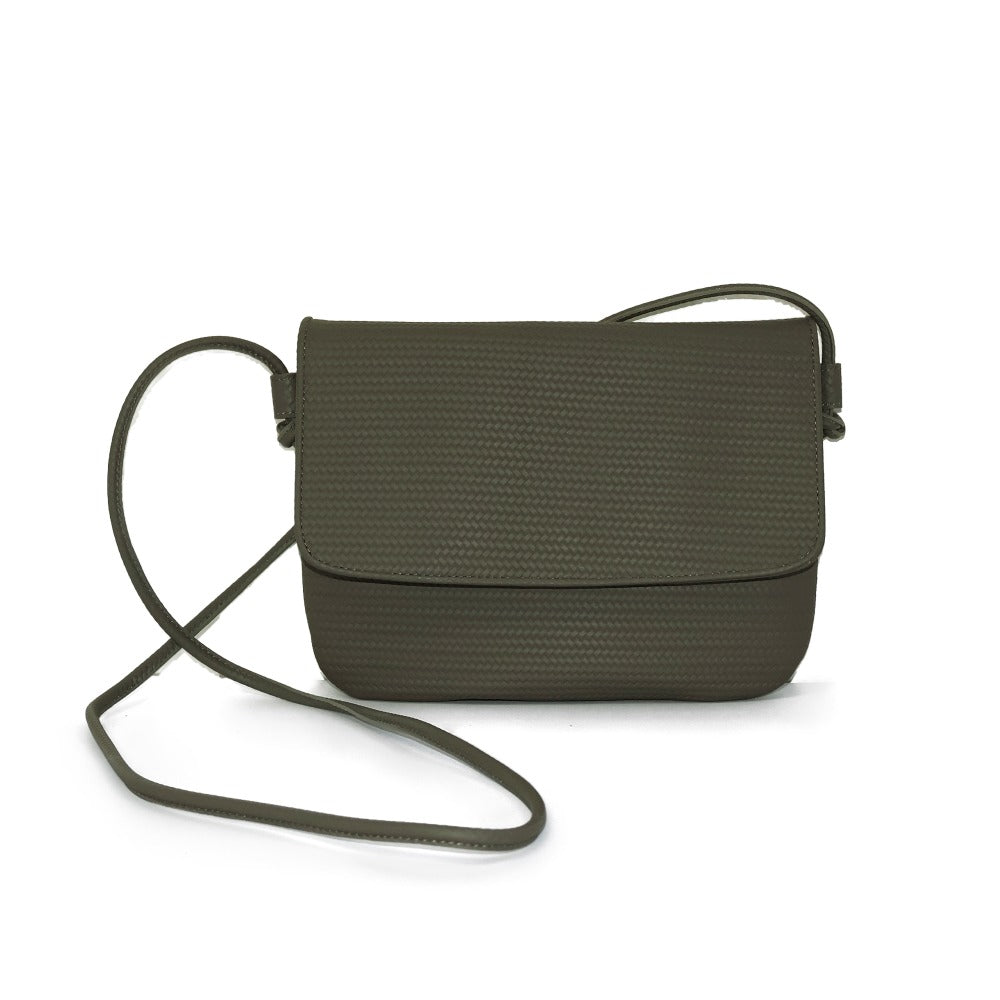 BOLSA CAYETANA PIEL GRABADO BEJUCO PLATEADO