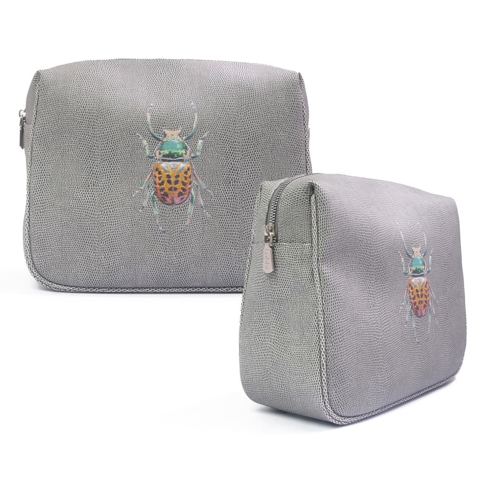 NECESER EXTRA GRANDE REPTIL GRIS
