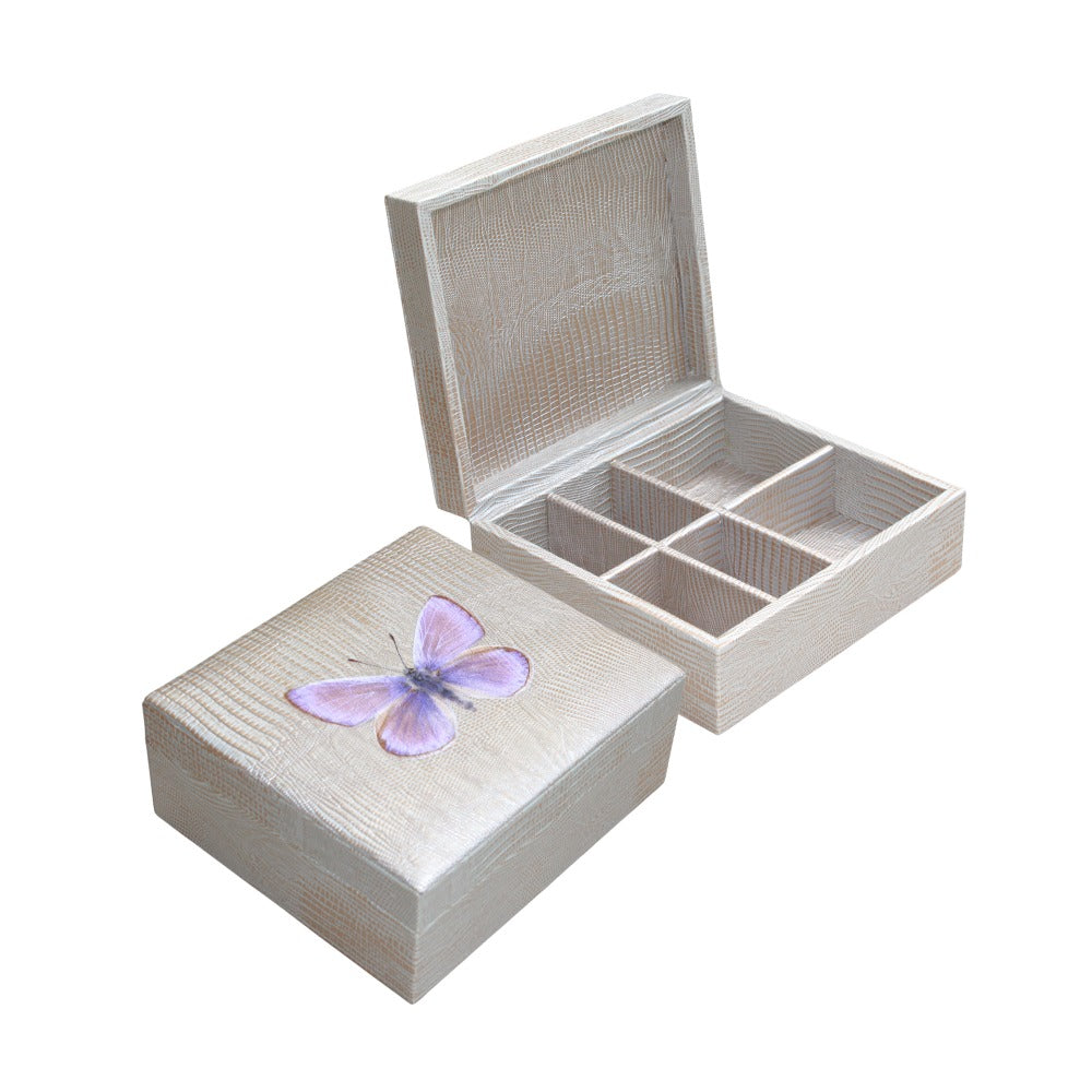 JOYERO BURO TEJUS PLATA  BEIGE