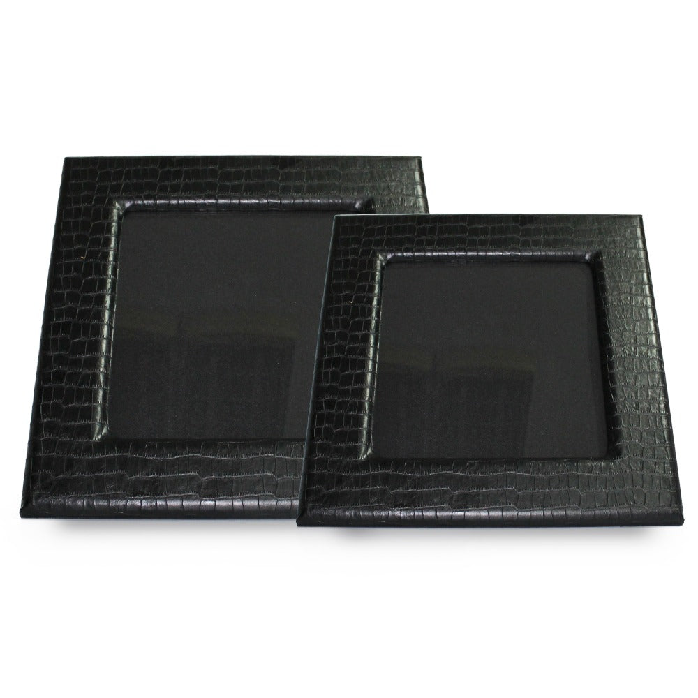 KIT MARCO CUADRADO CROCO NEGRO