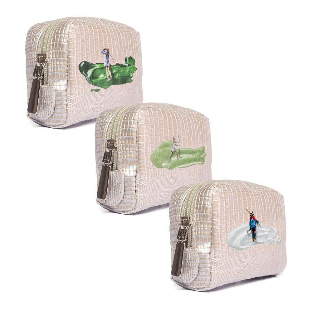 POUCH MONKEY TEJUS PLATA BEIGE TAY XACUR