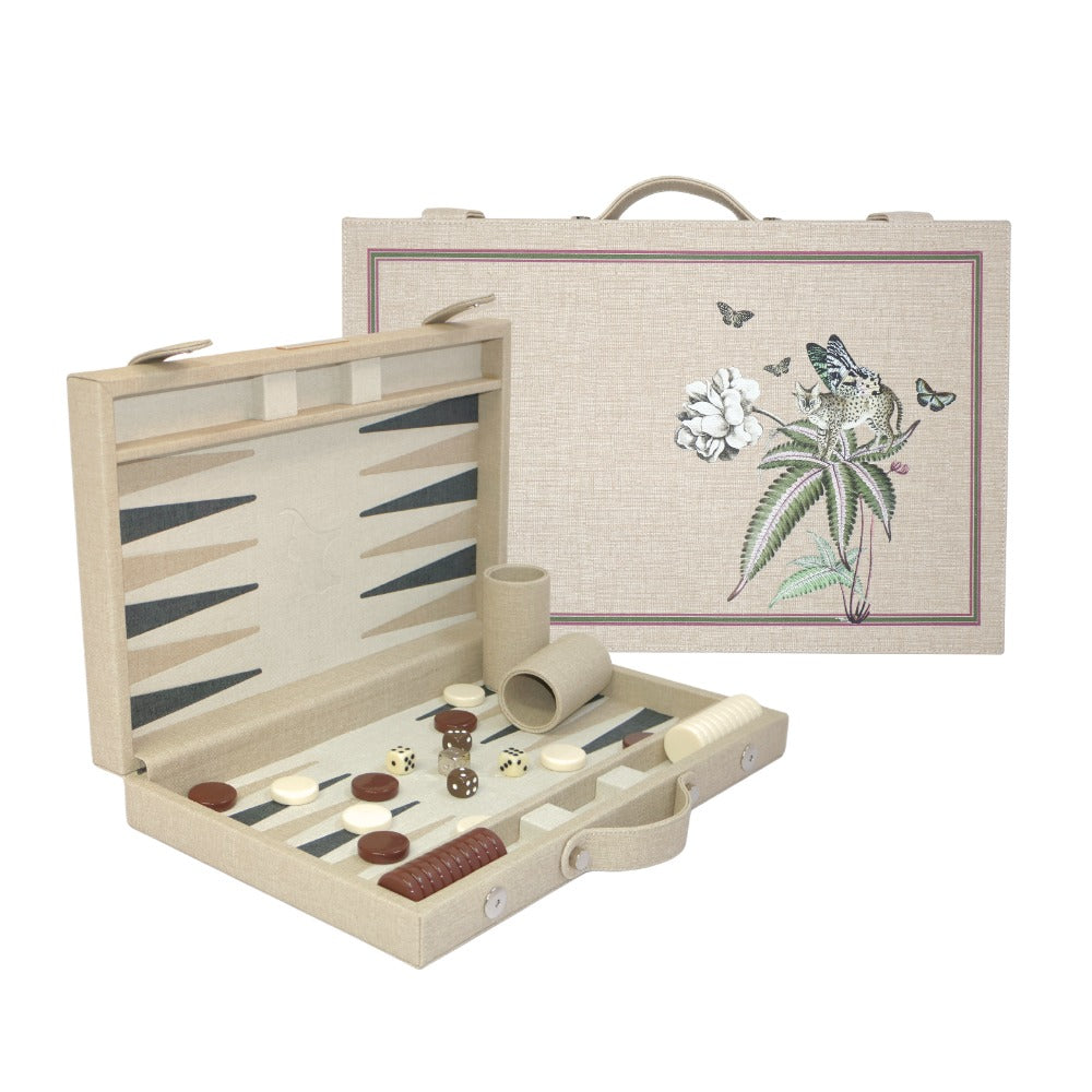 BACKGAMMON MEDIANO FIORE BEIGE MUZALUCI