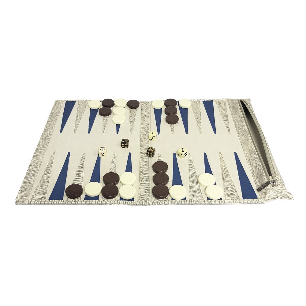 BACKGAMMON DE VIAJE RAYITAS CARNE
