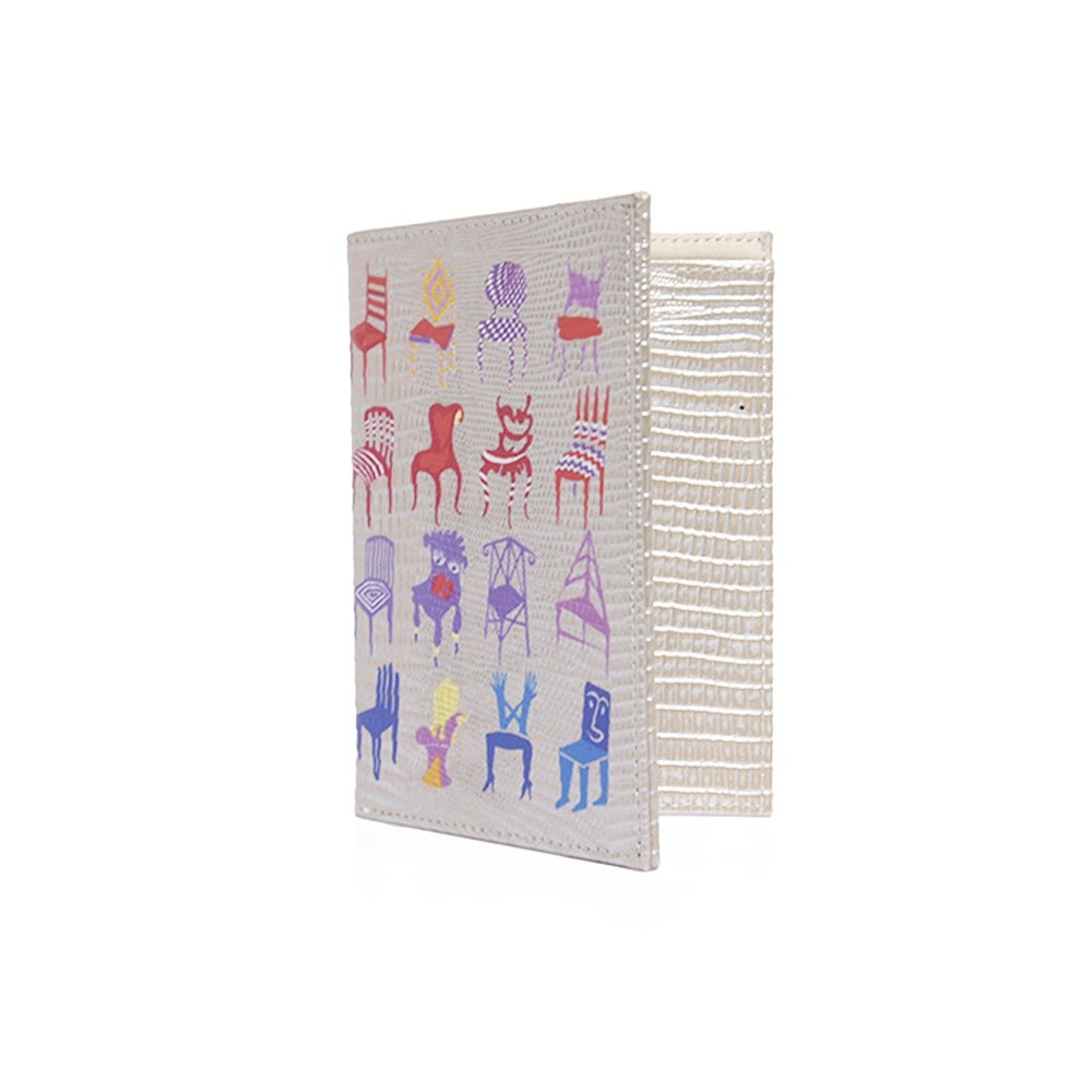 PORTA PASAPORTE Y VISA TEJUS PLATA BEIGE PEDRO FRIDEBERG