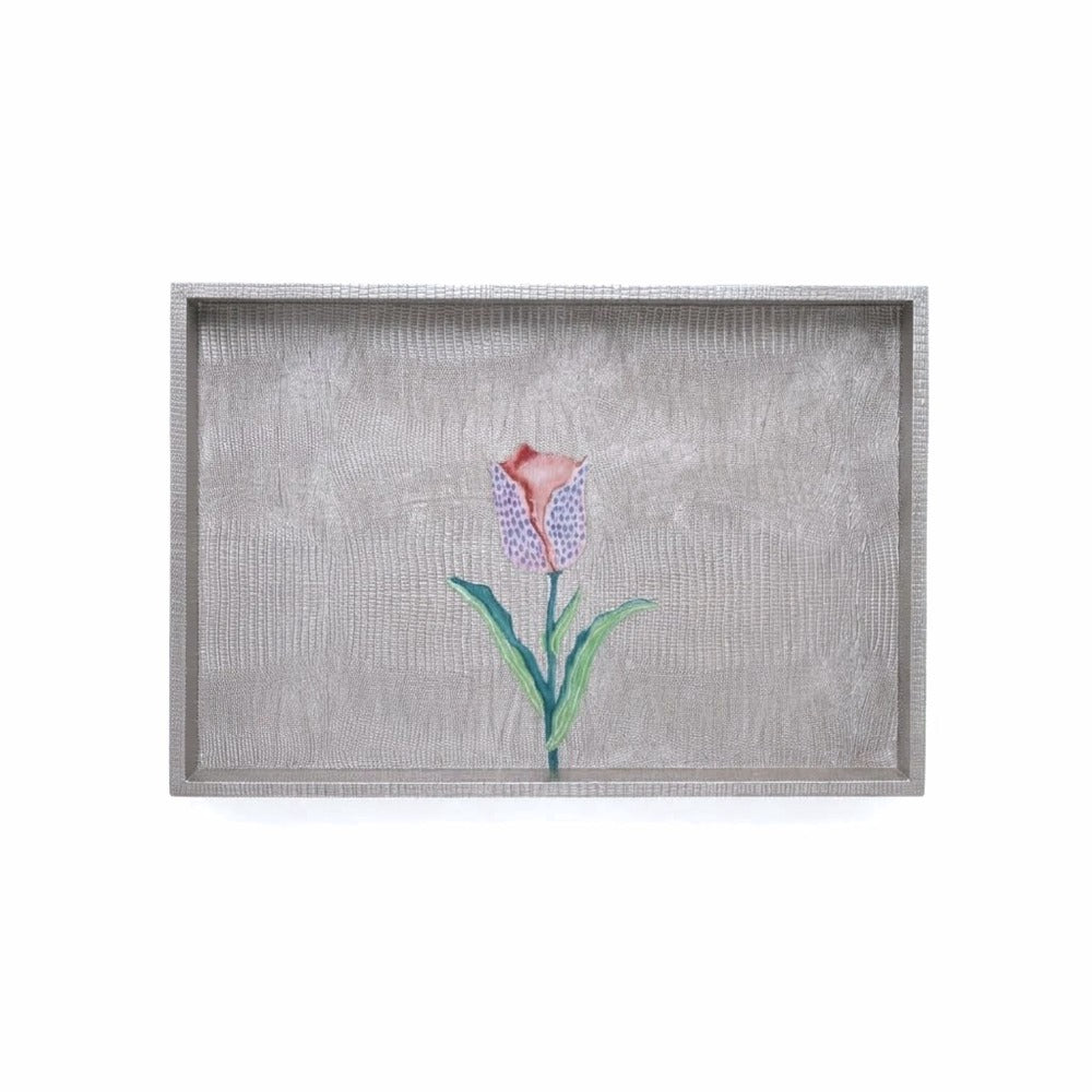 CHAROLA MEDIANA TEJUS PLATA BEIGE