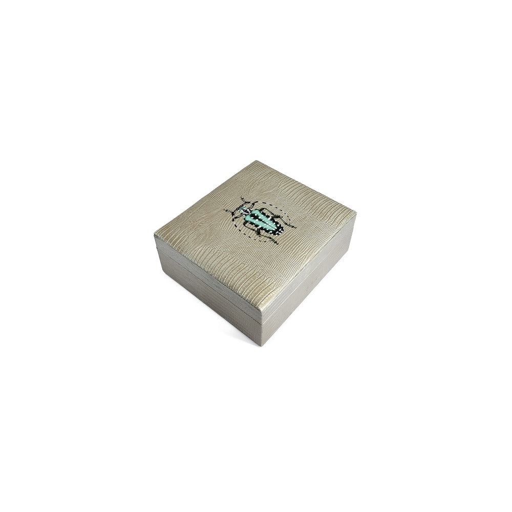 JOYERO BURO TEJUS PLATA  BEIGE